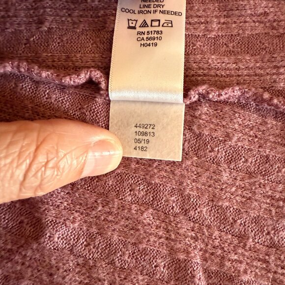 Maurices Ribbed Knit Open Front Cardigan With Pockets & Button-Back Detail - Mau - Picture 11 of 11